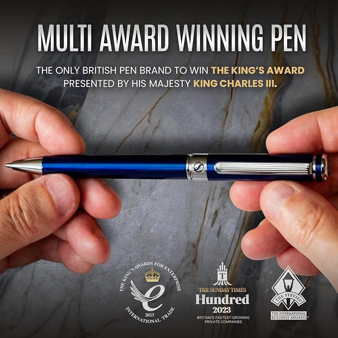 Scriveiner Midnight Blue Ballpoint Pen - Image 7
