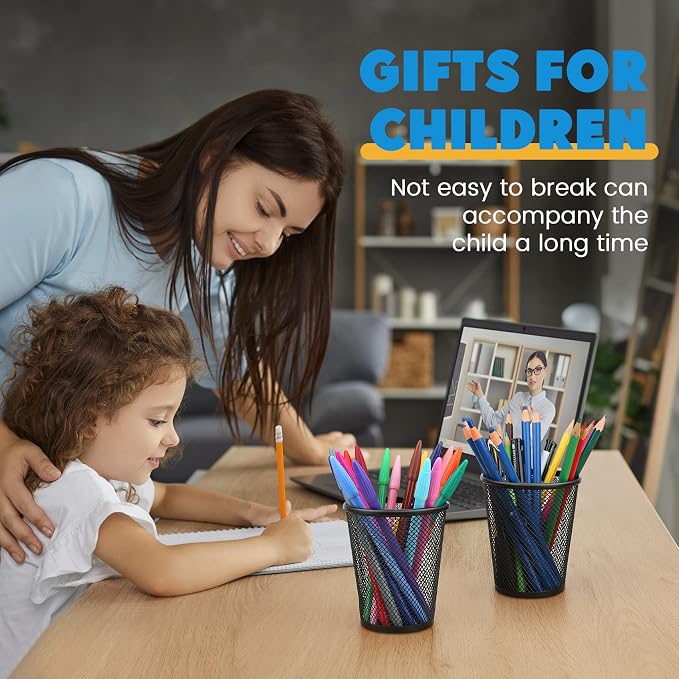 Smgmg Pen Holder for Desk, Pencil Holder for Desk, 4 Pack Pencil Cup for Pen - Image 5