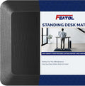 FEATOL Anti Fatigue Mat for Standing, 9/10 Extra Thick Ergonomic Standing Desk by FEATOL