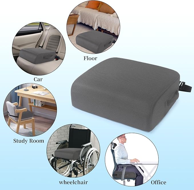 MABOZOO Extra Thick Chair Cushions, Office Chair Booster Seat Cushion to Raise - Image 2