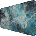 Large Gaming Mouse Pad with Stitched Edges, Durable Non-Slip Natural Rubber Base by Hsmienk