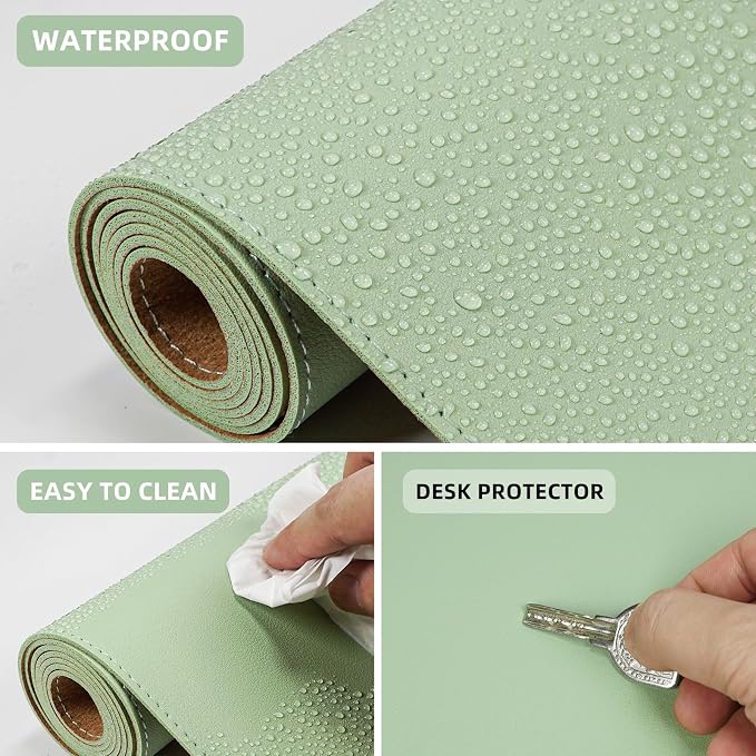 AFIING Leather Desk Pad Protector, Large Desk Mat - Image 5