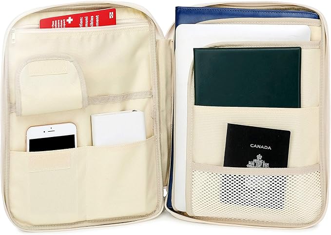 Document A4 Bag Case Waterproof Organizer Portfolio Office Travel Zipper - Image 5