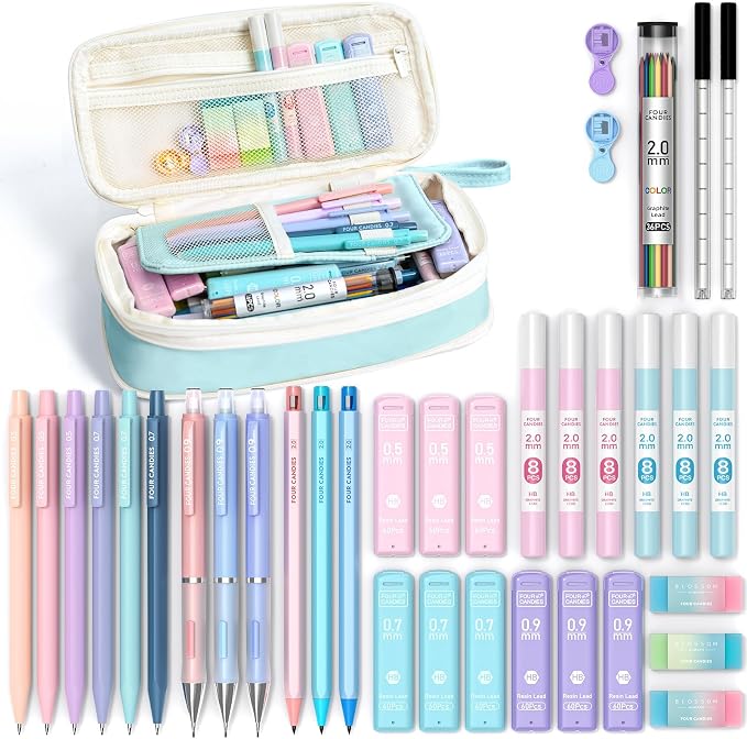 Four Candies 36PCS Aesthetic School Supplies, Mechanical Pencils 0.5mm by FourCandies