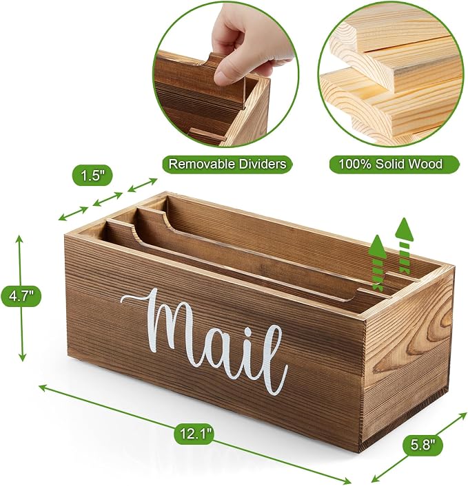 DRASTAR Mail Organizer Countertop, Mail Holder - Image 3