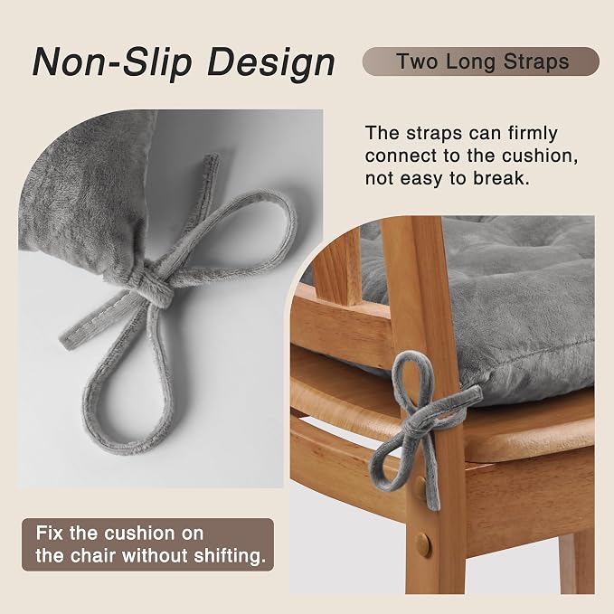 OVOV 1 Pack Chair Cushions for Dining Chairs Soft Seat Cushions for Kitchen - Image 3
