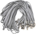 Bird Fiy Gray Lanyards 100 Pack Bulk Badge Lanyards by BirdFiy