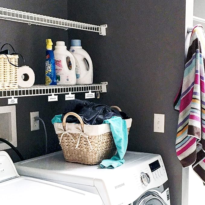 Plastic Wire Shelf Label Holder, Reusable Shelf Tags - Image 7