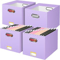 BALEINE File Organizer Box, Cardboard File Folder Organizer by BALEINE