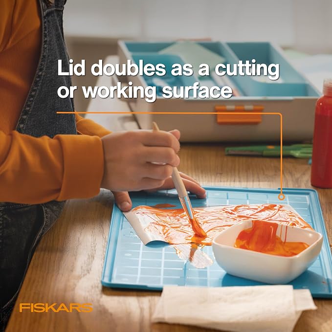 Fiskars Kids Creating Toolbox – Portable Art Storage Organizer - Image 6