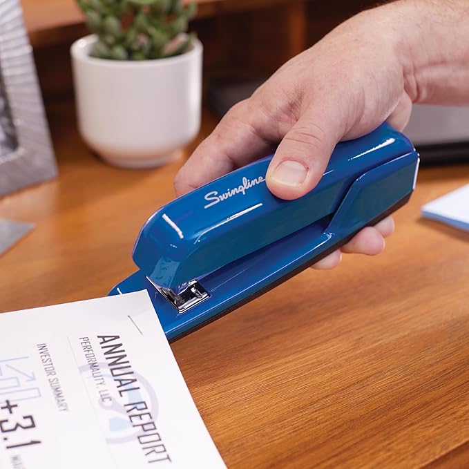 Swingline Stapler, 30 Sheet Capacity, 747 Business Stapler, Jam Free, Royal Blue - Image 7