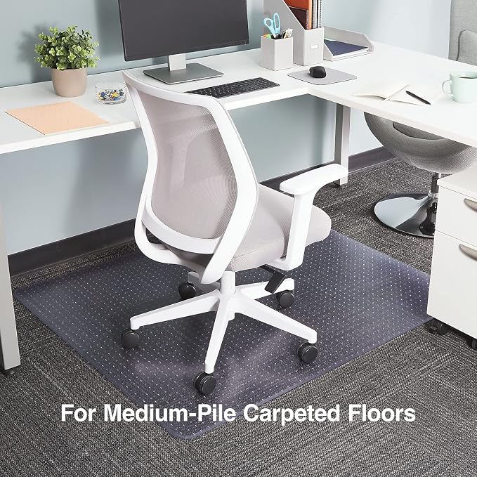 Staples® Carpet Chair Mat, Medium-Pile - Image 2