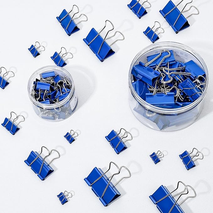 Temiary 12 Pcs Binder Clips, 2 Inch Large Metal Binder Paper Clip - Image 6