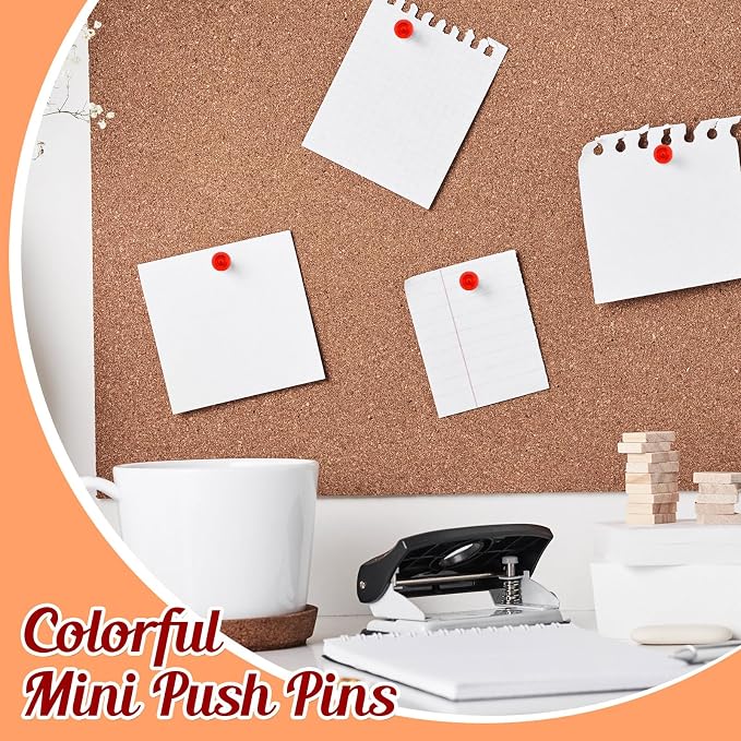 Outus 60 Pcs Giant Push Pins Jumbo Tacks 1/1.8inch Plastic Head - Image 3