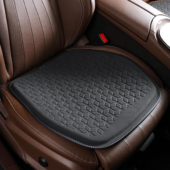 Thin Premium Gel Seat Cushion for Car Seat, Office Chair, Wheelchair, Golf Cart by Binsheo