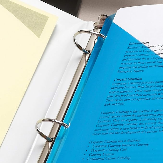 Smead Organized Up Poly Translucent Slash File Jacket, Three-Hole Punched - Image 3