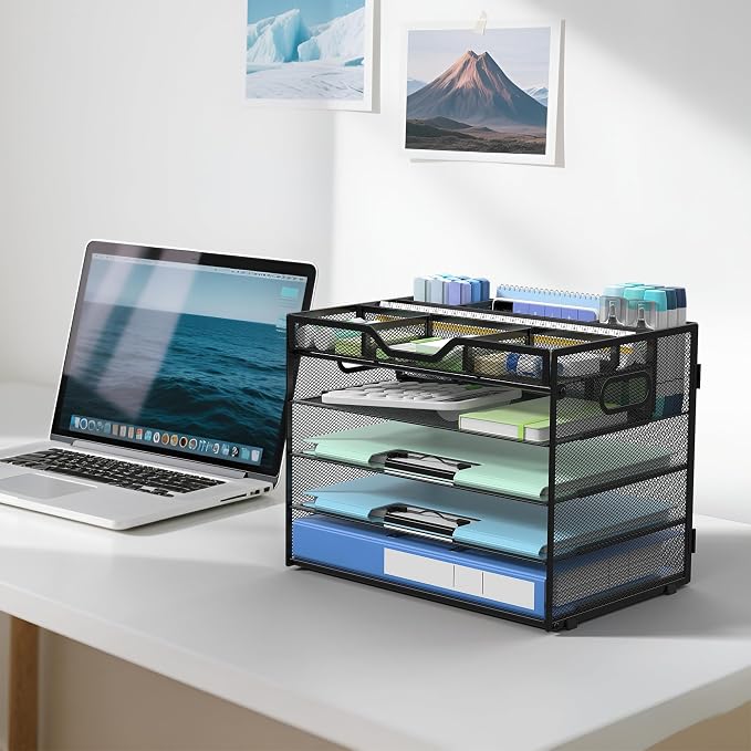Docnest 5 Tier Mesh Desk Organizer - Image 6