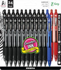 Zebra Pen Z-Grip Retractable Ballpoint Pen, Medium Point, 1.0 mm, 20 Black by ZebraPen