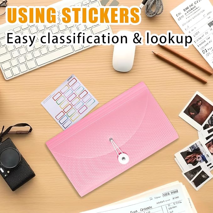 Nicecho Receipt Coupon Organizer, 13 Pockets Small Accordion File Organizer - Image 6