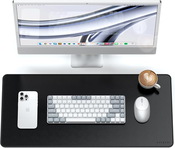 Satechi Vegan Leather Desk Mat, Large Mouse Pad Scratch and Water Resistant by Satechi