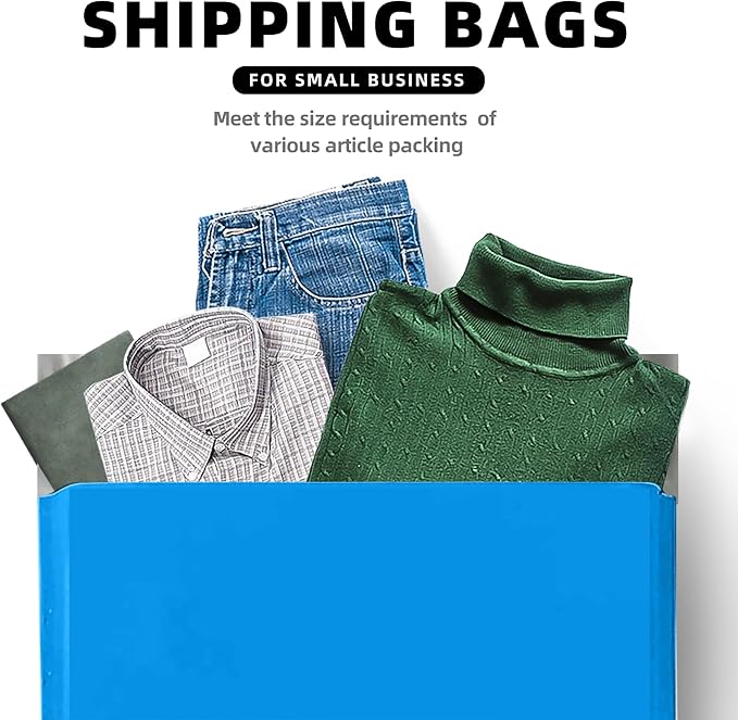 POLYSELLS 200 pcs 12x15.5 Inches Blue Poly Mailers Shipping Envelopes, Strong - Image 6