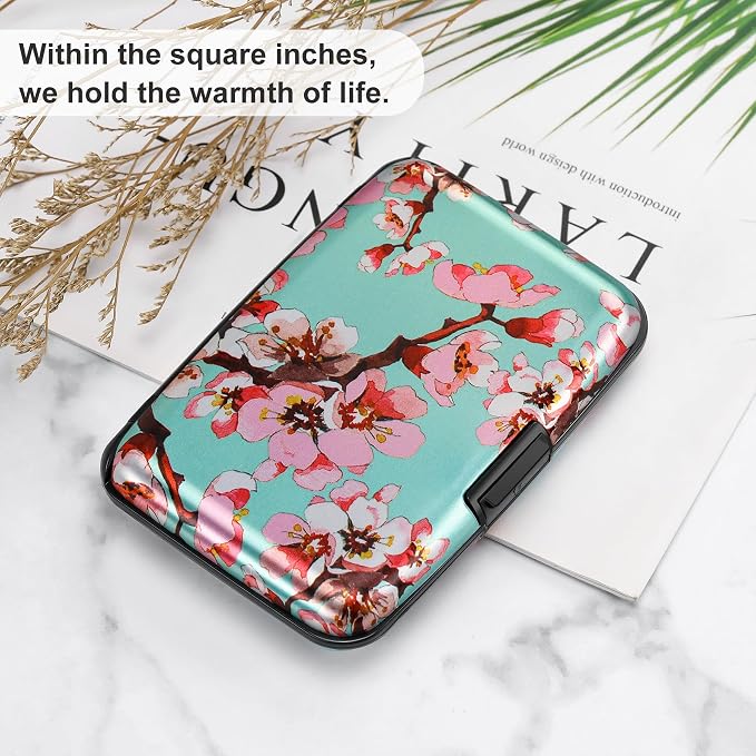 ELFISH Mini RFID Aluminum Wallet Credit Cards Holder Business Card Case Metal - Image 6