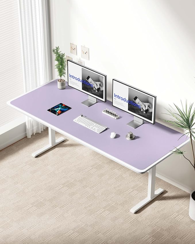YSAGi Leather Desk Protector, Office Mat, Large Mouse Mat, Non-Slip PU Leather - Image 2