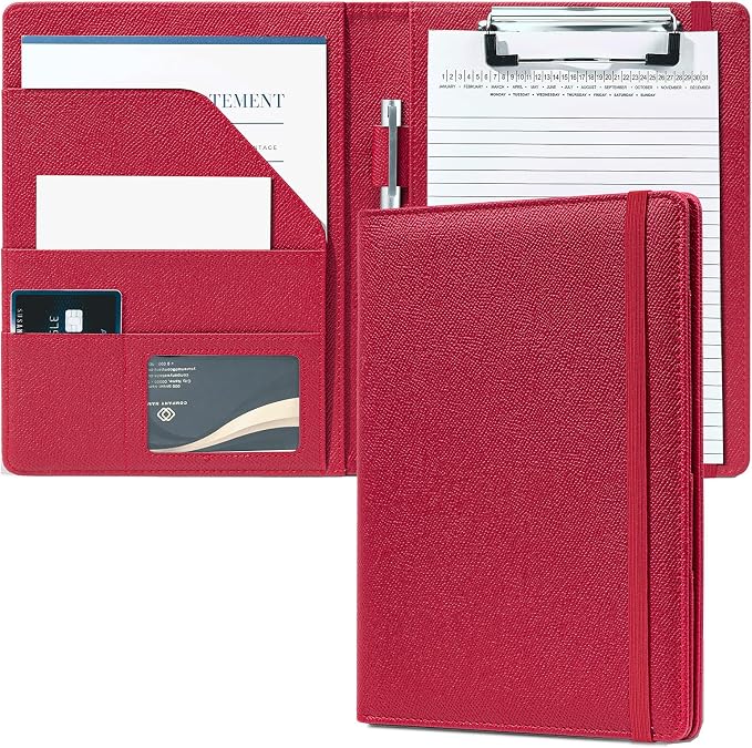 Mymazn Junior Padfolio Portfolio Folder, Small A5 Clipboard by Mymazn