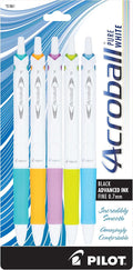 Pilot Acroball PureWhite Advanced Ink Refillable & Retractable Ball Point Pens by PilotCorporationofAmerica