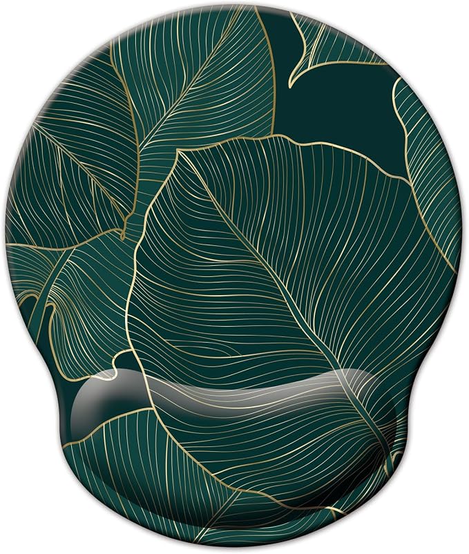 Mouse Pad with Wrist Support, Ergonomic Mouse Pad with Memory Foam Wrist Rest by LIZPARE