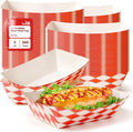 Fit Meal Prep 250 Pack 3 lb Paper Food Trays Heavy Duty Disposable Hot Dog Trays by FMPBRANDS