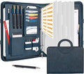 Leathario Portfolio Binder, Includes 5 Folder Index Dividers, 13 Inch Tablets by Leathario