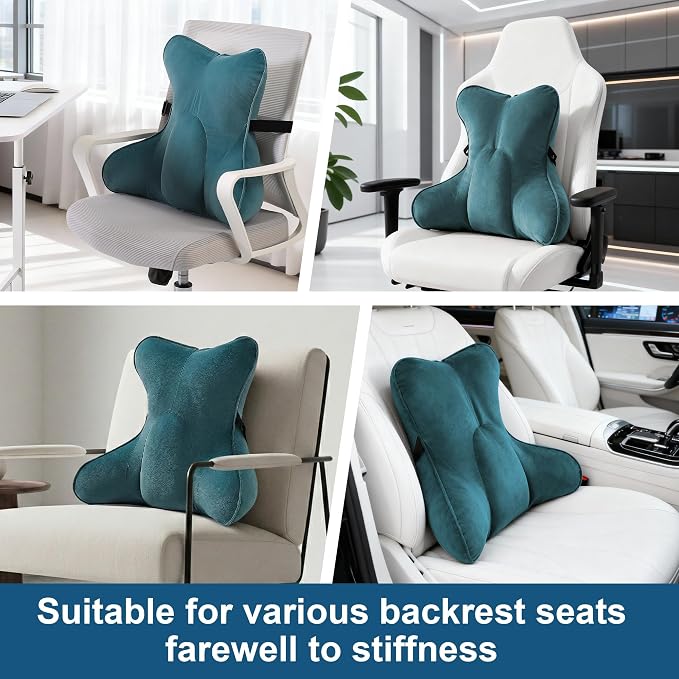 Lumbar Support Pillow for Car Seat, Office Chair, Couch & Recliner, Ergonomic - Image 6