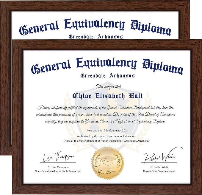FIXSMITH 8.5x11 Diploma Frame, 2 Pack Certificate Frame by FIXSMITH