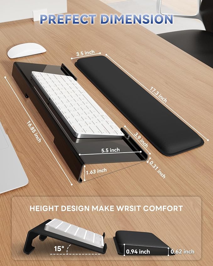 Laborio Computer Keyboard Wrist Rest Stand - Image 6
