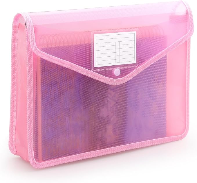 Plastic Expanding File Folder, Transparent envelopes by Tamaki