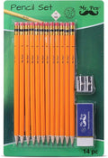 Mr. Pen- Pre-sharpened #2 HB Pencils, 12 Pack, Double-Hole Metal Sharpener | by MrPen