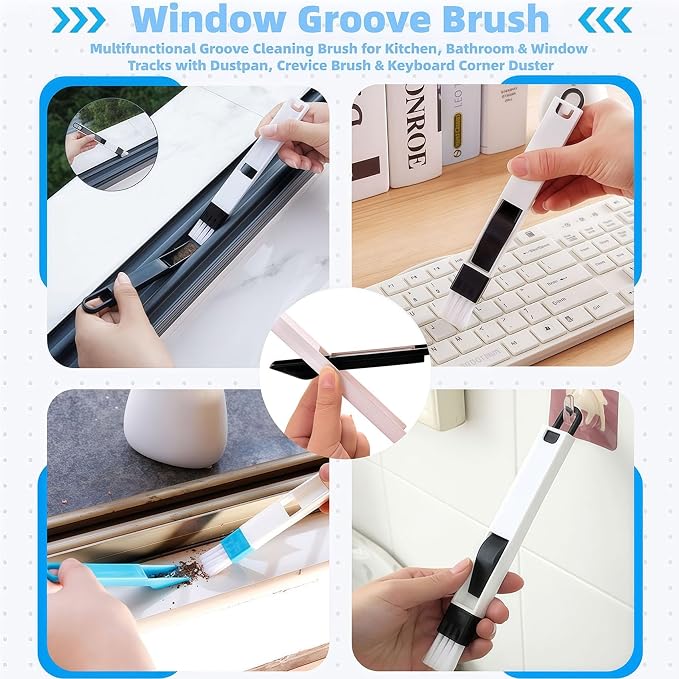 23Pcs Crevice Cleaning Brush Set, Hard Bristle Scrub Brushes Tools - Image 6