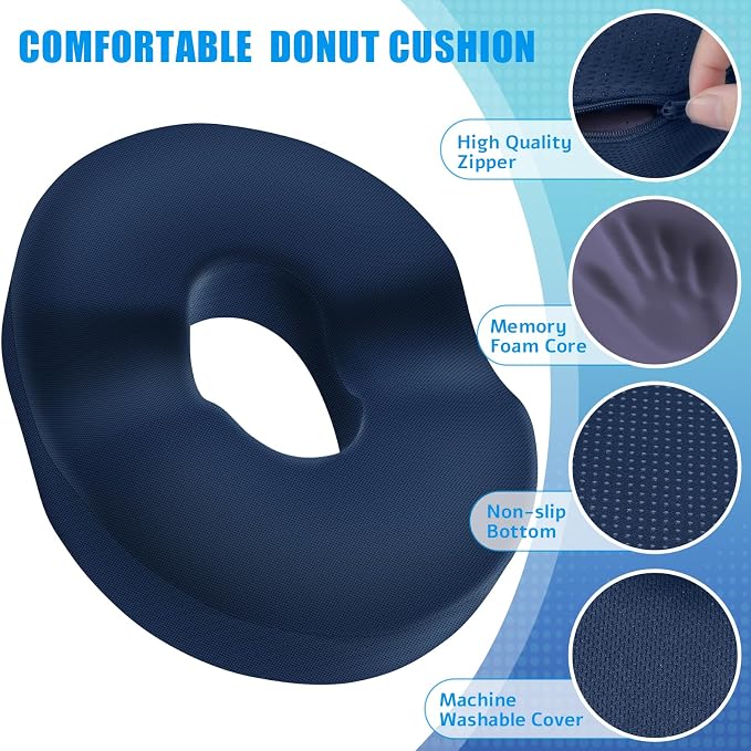 BlissTrends Donut Pillow Seat Cushion, Donut Chair Cushions - Image 3