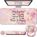 Large Mouse Pad and Keyboard Wrist Rest + Desk Mat Set, Full Long Mouse Pads by VINEBURY