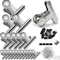 140 PCS Stainless Steel Metal Hinge Clips Assorted, Large Bulldog Clips by Unknown
