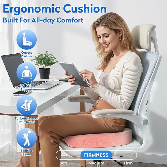 XXL Seat Cushion Office Car Seat Cushion, Memory Foam Cushion - Image 6