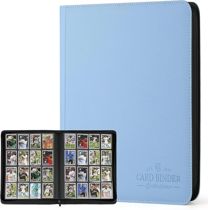 16-Pocket Business Card Binder holds 1024 Cards, Premium Diamond PU Leather by CARDBINDER