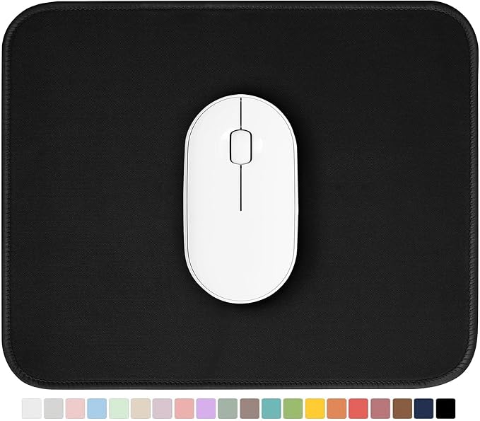Black Mouse pad, Featuring a wear-Resistant Stitching Edge Design. It can be by Unknown