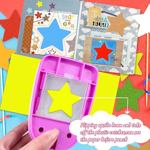 Star Hole Punch 2 inch, Star Paper Punch, Stars Shaped Hole Punch, Scrapbooking - Image 6