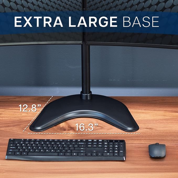 VIVO Dual LED LCD Monitor Free-Standing Desk Stand - Image 6