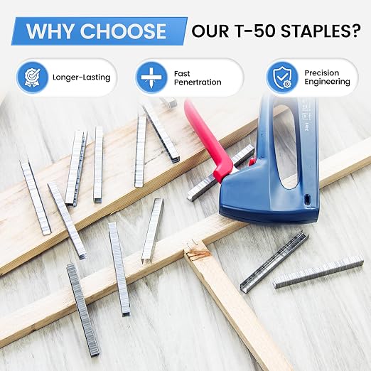 meite T50 Heavy Duty Staples Marine, 1/4 Inch 304 Stainless Steel Staples - Image 7