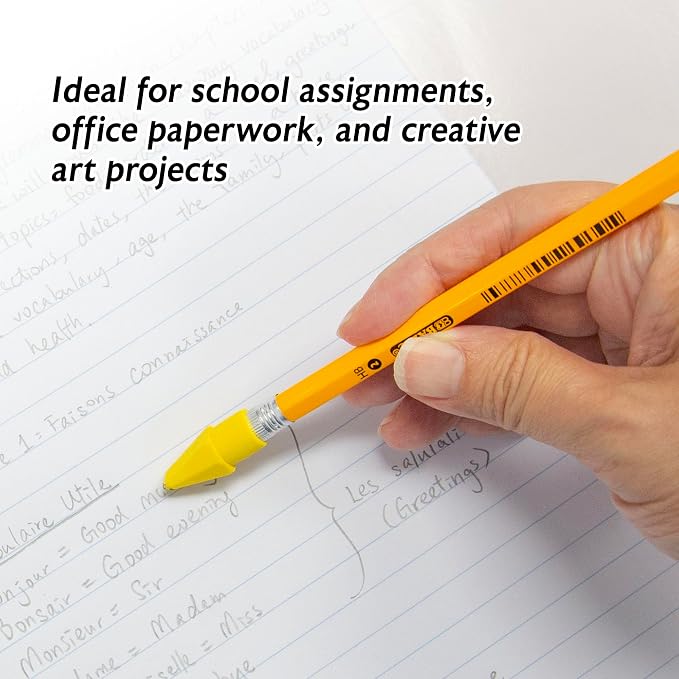 BAZIC Eraser Sets, 18 Per Pack | non-abrasive; Slide onto standard pencils; - Image 3