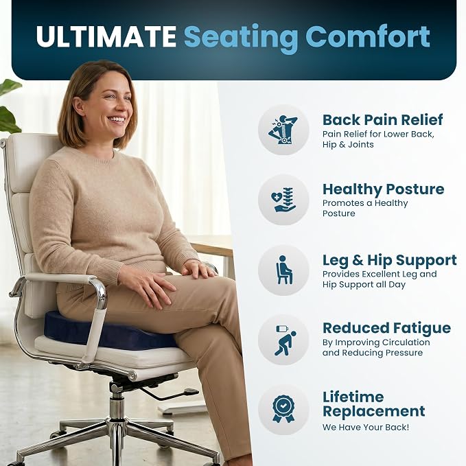 ComfiLife Extra Large Gel & Memory Foam Seat Cushion - Image 7