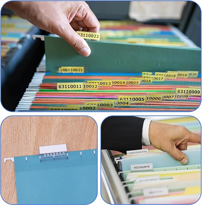 Reastar Hanging File Folder Tabs, File Tabs - Image 4